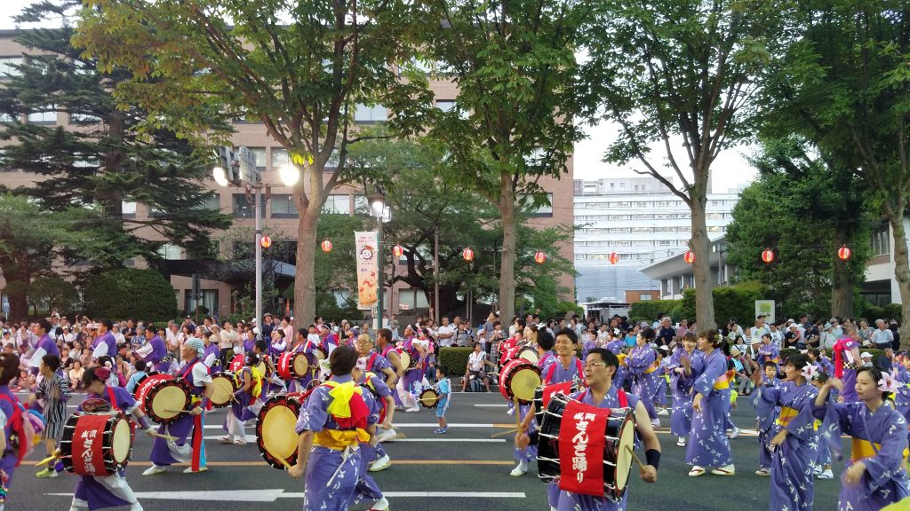 Dancers at Morioka's Sansa Odori