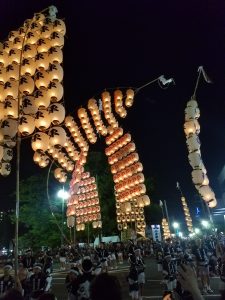 The largest Kanto at the Akita Kanto Festival